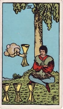 Four of Cups tarot card