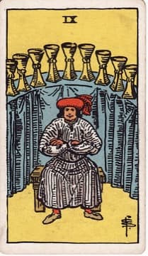 Nine of Cups tarot card