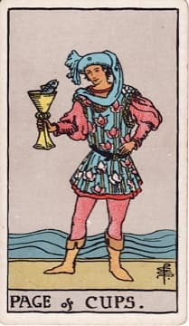 Page of Cups tarot card