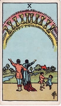Ten of Cups tarot card