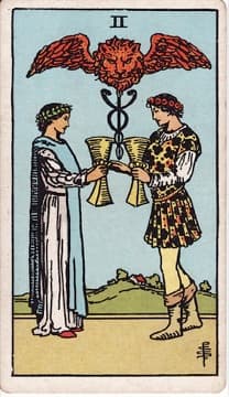 Two of Cups tarot card