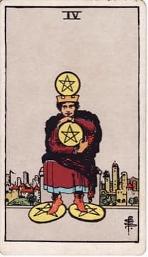 Four of Pentacles tarot card