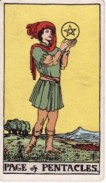 Page of Pentacles tarot card