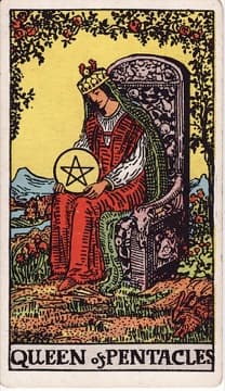 Queen of Pentacles tarot card