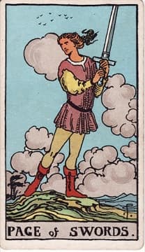 Page of Swords tarot card