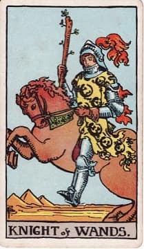 Knight of Wands tarot card